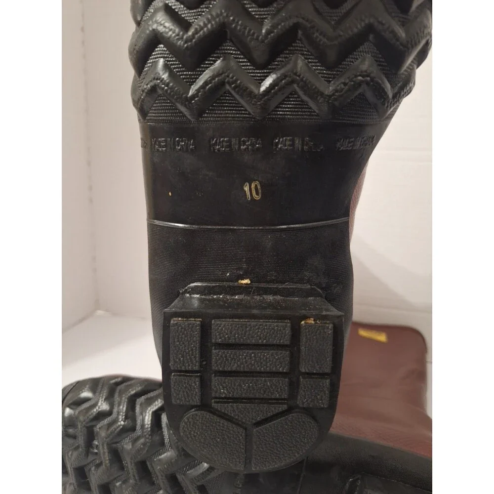 Ranger Honeywell Rubber Insulated Steel Toe Work Boots Sz 10 Red ASTM F2413-11